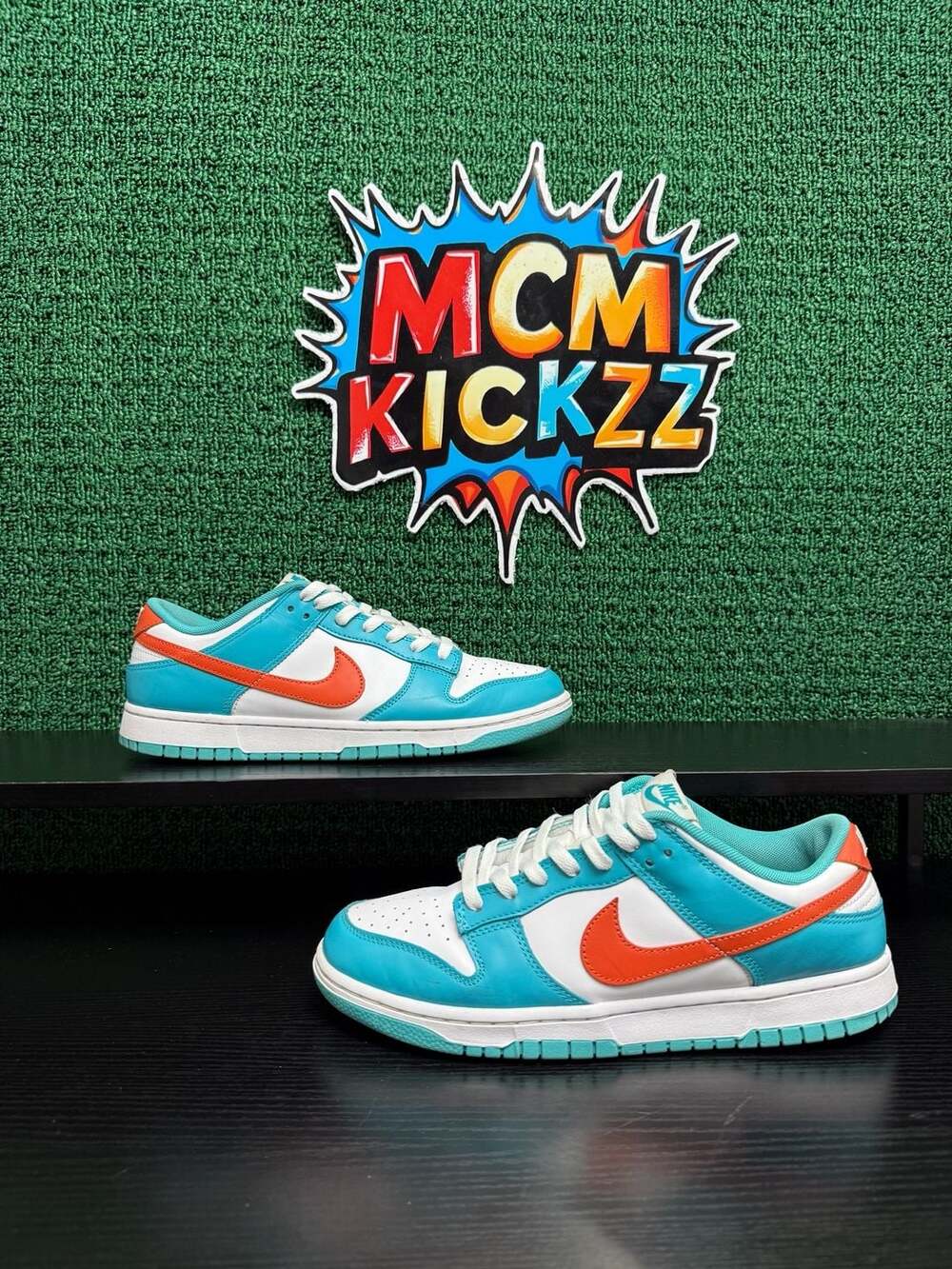 Nike Dunk Low Miami Dolphins Men’s Size 10.5 Pre-Owned: Good Condition